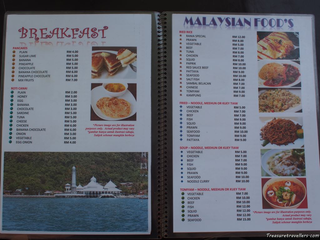 マレーシアの秘境リゾート プルフンティアン島 へ行ってきた レストランの物価チェック編 Treasure Travellers